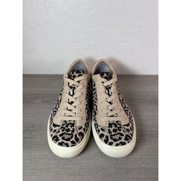 Rothys Lace Up Sneakers Women's Little Desert Cat Leopard Print Shoes Size 7 - Picture 3 of 7
